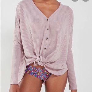 Urban outfitters waffle knit top size S.